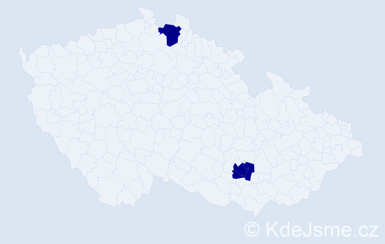 Jméno: 'Gilda', počet výskytů 3 v celé ČR