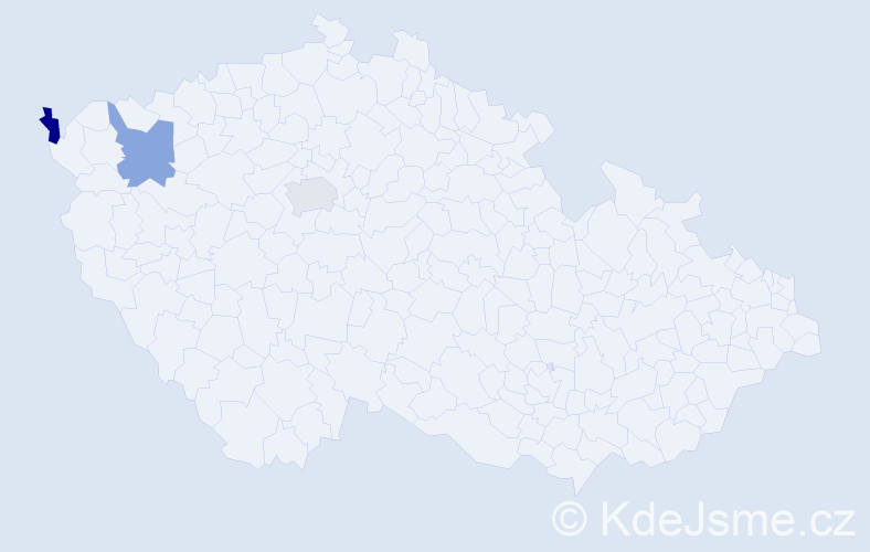 Jméno: 'Lieselota', počet výskytů 3 v celé ČR