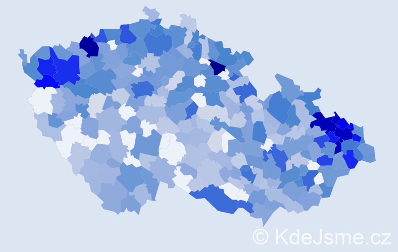 Jméno: 'Irma', počet výskytů 1210 v celé ČR