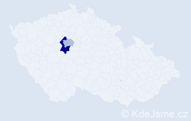 Jméno: 'Yunhua', počet výskytů 2 v celé ČR