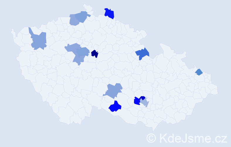 Jméno: 'Armen', počet výskytů 24 v celé ČR