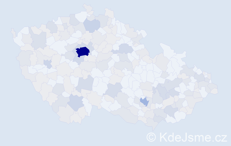 Jméno: 'Jasmína', počet výskytů 432 v celé ČR