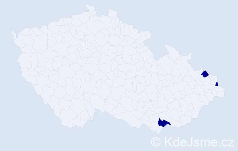 Jméno: 'Sebastian Christopher', počet výskytů 3 v celé ČR