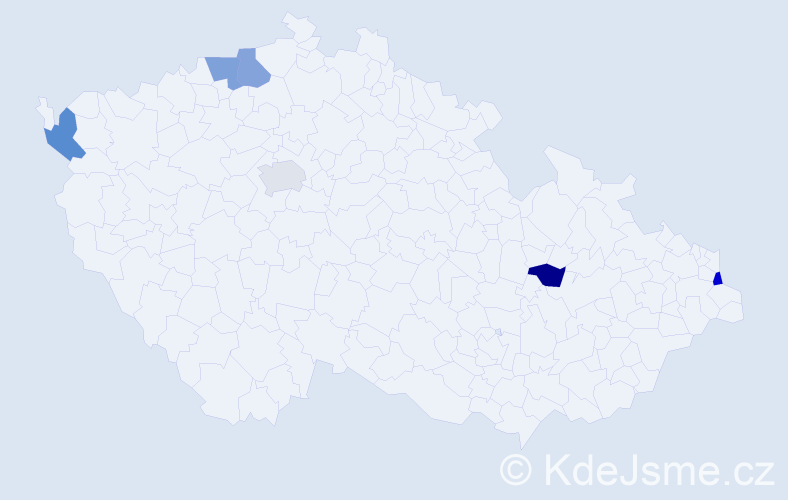 Jméno: 'Gothard', počet výskytů 6 v celé ČR