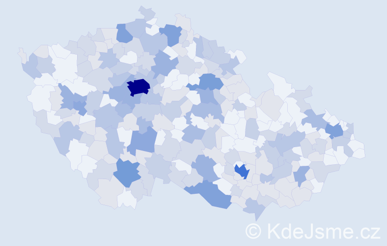Jméno: 'Katka', počet výskytů 439 v celé ČR