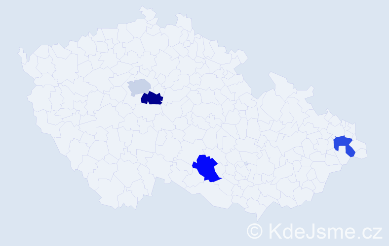 Jméno: 'Ignát', počet výskytů 4 v celé ČR