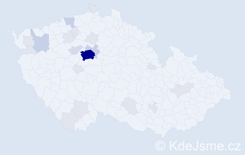 Jméno: 'Gleb', počet výskytů 60 v celé ČR