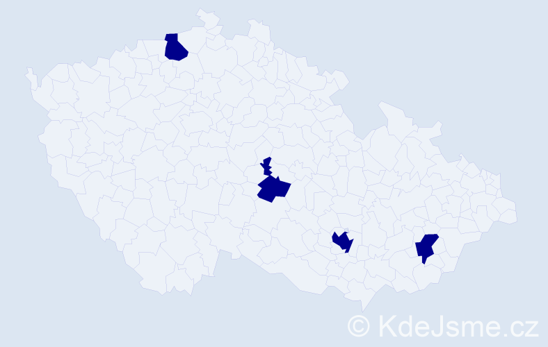 Jméno: 'Dominik Michal', počet výskytů 4 v celé ČR