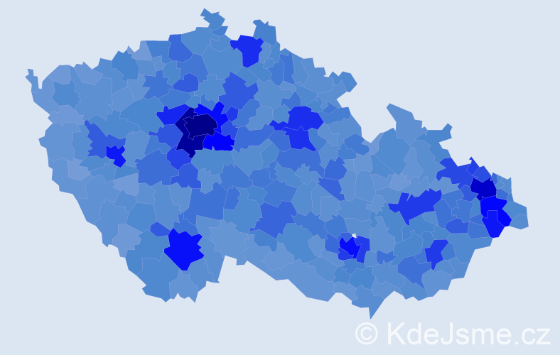 Jméno: 'Markéta', počet výskytů 59734 v celé ČR