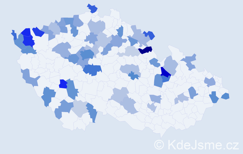 Jméno: 'Elsa', počet výskytů 108 v celé ČR