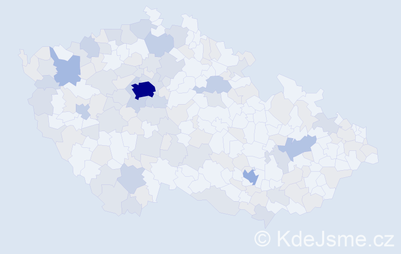Jméno: 'Natalija', počet výskytů 271 v celé ČR