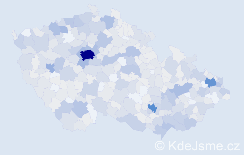 Jméno: 'Liliana', počet výskytů 1167 v celé ČR