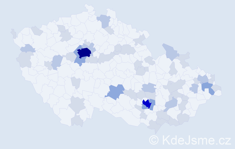 Jméno: 'Timon', počet výskytů 107 v celé ČR