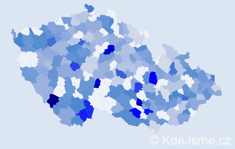 Jméno: 'Albína', počet výskytů 515 v celé ČR