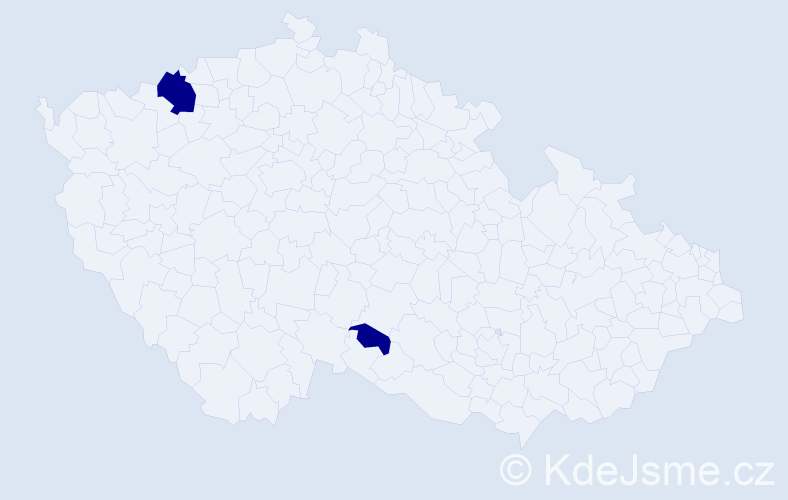 Jméno: 'Franz Wilhelm', počet výskytů 2 v celé ČR