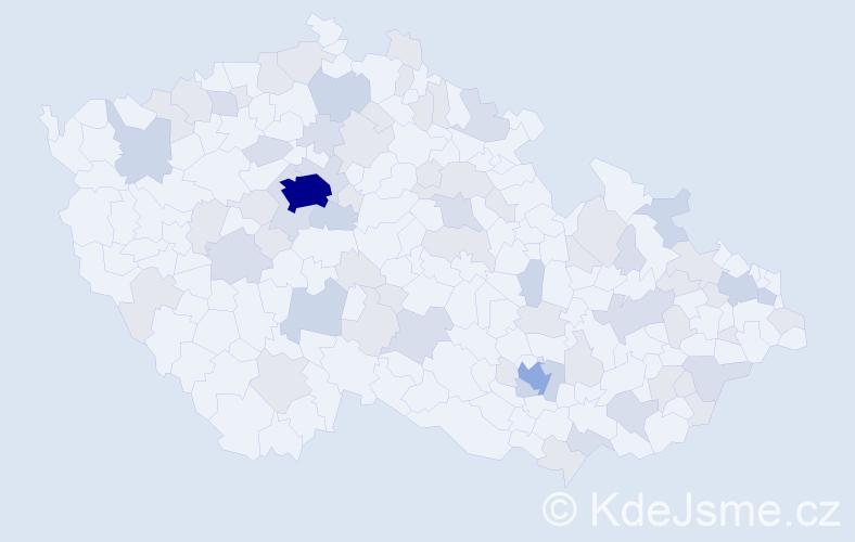 Jméno: 'Theodora', počet výskytů 143 v celé ČR