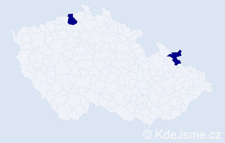 Jméno: 'Thi Lien', počet výskytů 2 v celé ČR