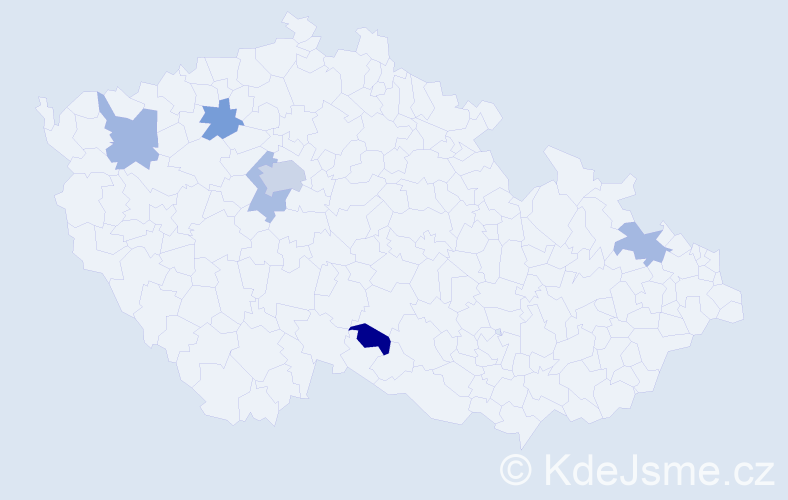 Jméno: 'Daniyil', počet výskytů 9 v celé ČR