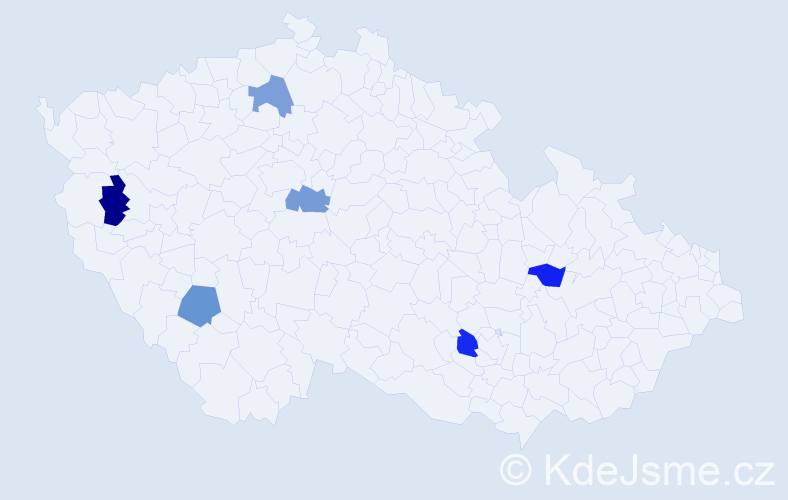 Jméno: 'Sára Elizabeth', počet výskytů 6 v celé ČR