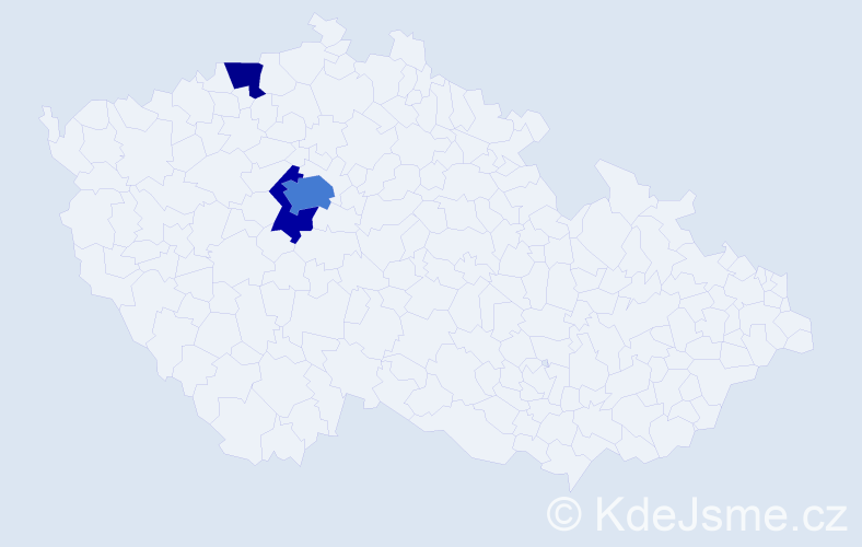 Jméno: 'Majid', počet výskytů 6 v celé ČR