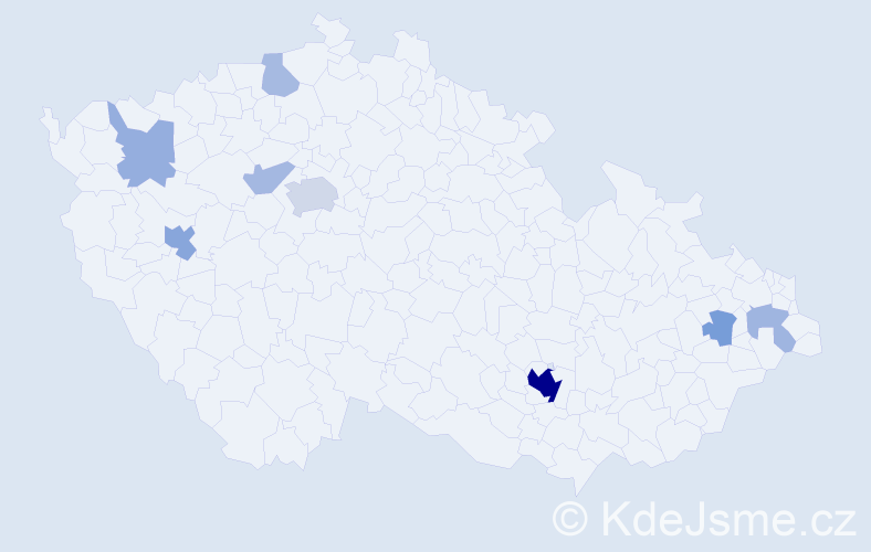 Jméno: 'Noa', počet výskytů 26 v celé ČR