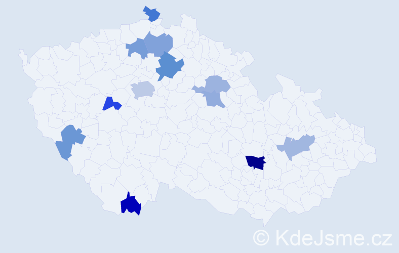 Jméno: 'Lkhagvasuren', počet výskytů 18 v celé ČR