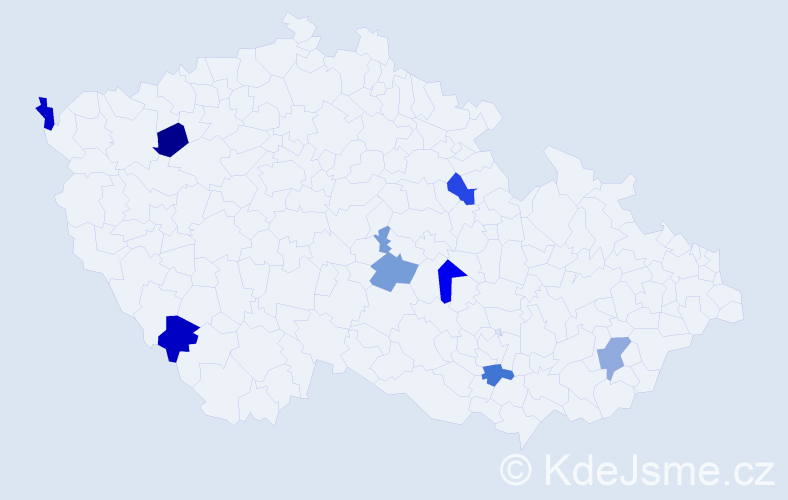 Jméno: 'Batmunkh', počet výskytů 8 v celé ČR