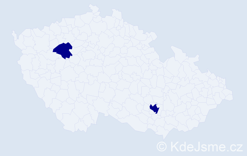 Jméno: 'Theodore Jan', počet výskytů 2 v celé ČR