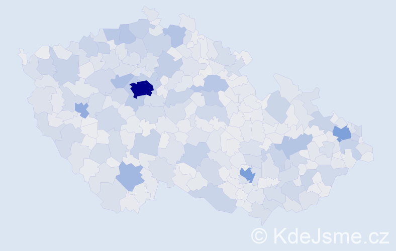 Jméno: 'Jiřina', počet výskytů 55366 v celé ČR