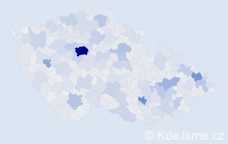 Jméno: 'Libuše', počet výskytů 42243 v celé ČR