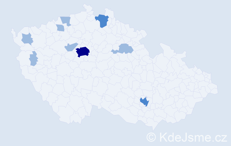 Jméno: 'Renné', počet výskytů 14 v celé ČR