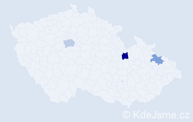 Jméno: 'Filip Alexandr', počet výskytů 5 v celé ČR