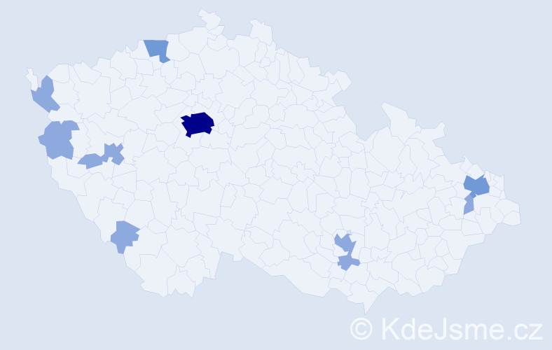 Jméno: 'Dinh Toan', počet výskytů 18 v celé ČR
