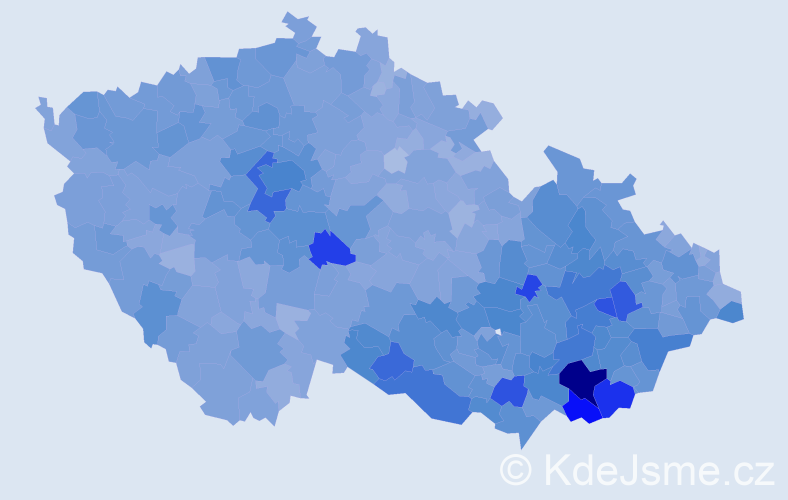 Jméno: 'Antonín', počet výskytů 53794 v celé ČR