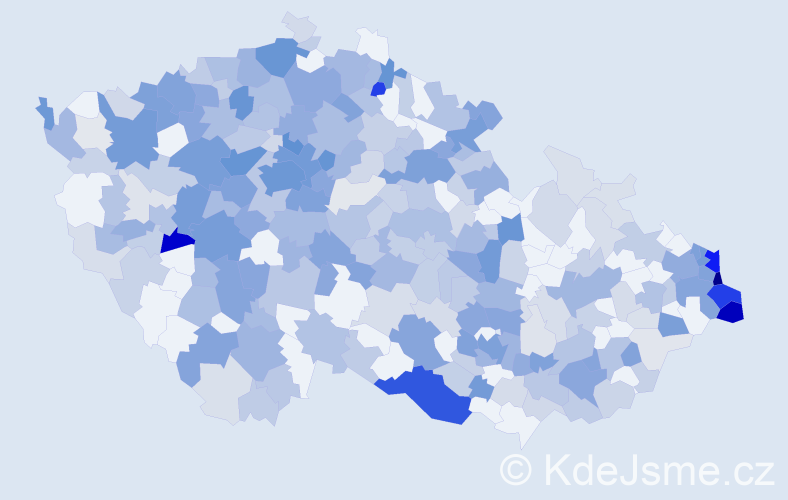 Jméno: 'Zbyšek', počet výskytů 781 v celé ČR