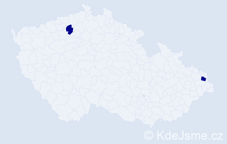 Jméno: 'Natálie Charlota', počet výskytů 2 v celé ČR
