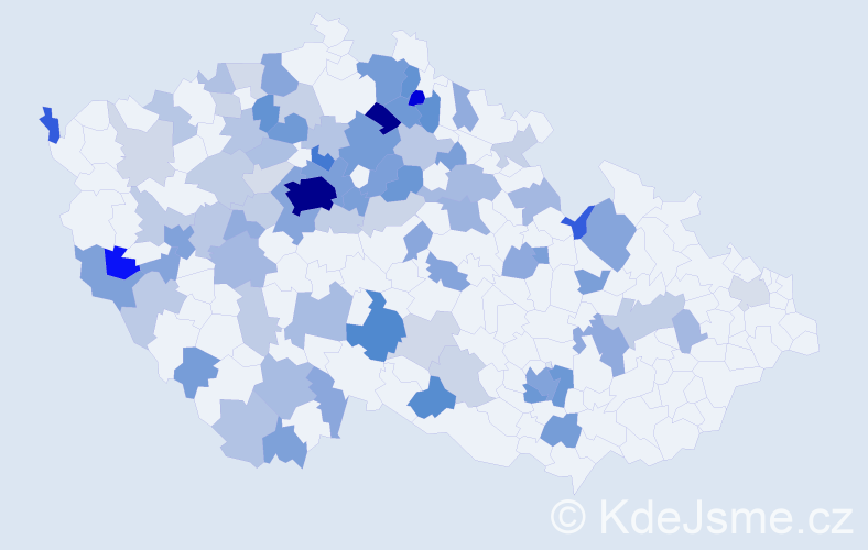 Jméno: 'Khrystyna', počet výskytů 268 v celé ČR