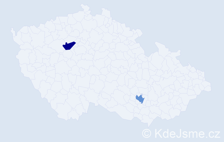 Jméno: 'Mohammed H', počet výskytů 2 v celé ČR