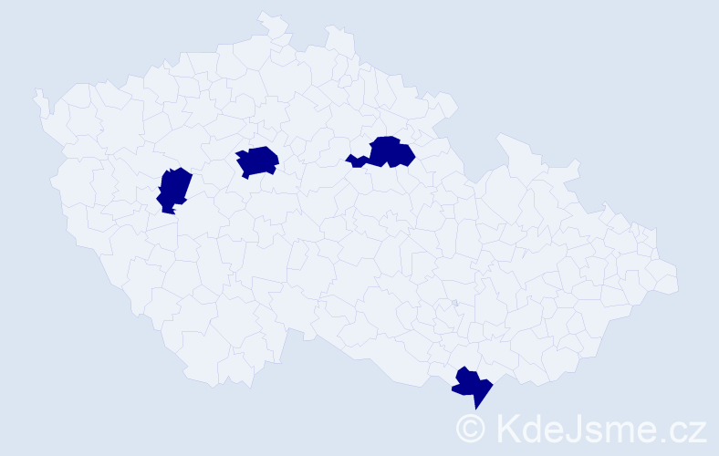 Jméno: 'Joshua Richard', počet výskytů 4 v celé ČR