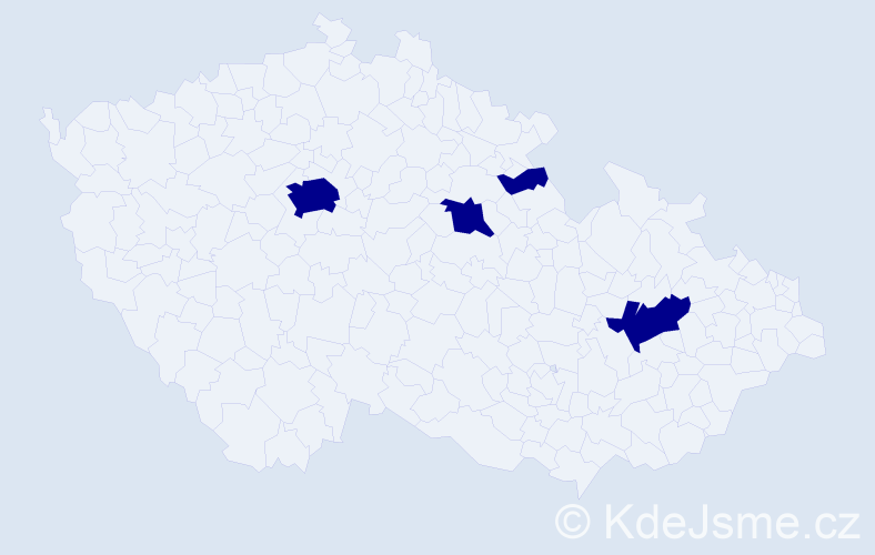 Jméno: 'Anna Isabela', počet výskytů 4 v celé ČR