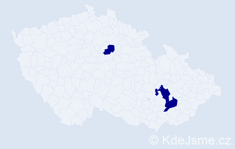 Jméno: 'Dylan James', počet výskytů 3 v celé ČR