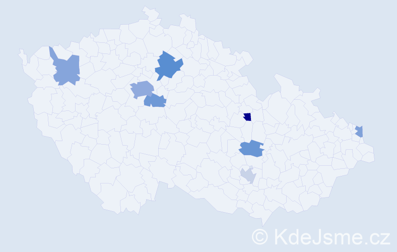Jméno: 'Neven', počet výskytů 15 v celé ČR