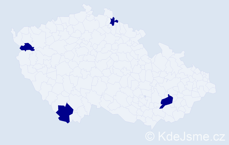 Jméno: 'Sára Zoe', počet výskytů 4 v celé ČR