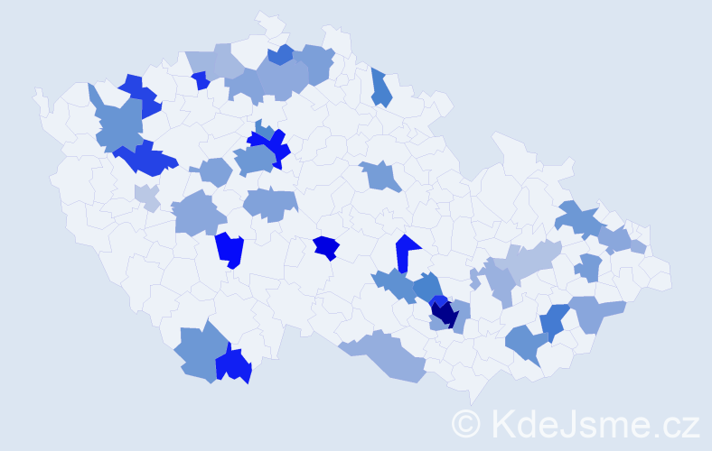 Jméno: 'Alessandro', počet výskytů 82 v celé ČR