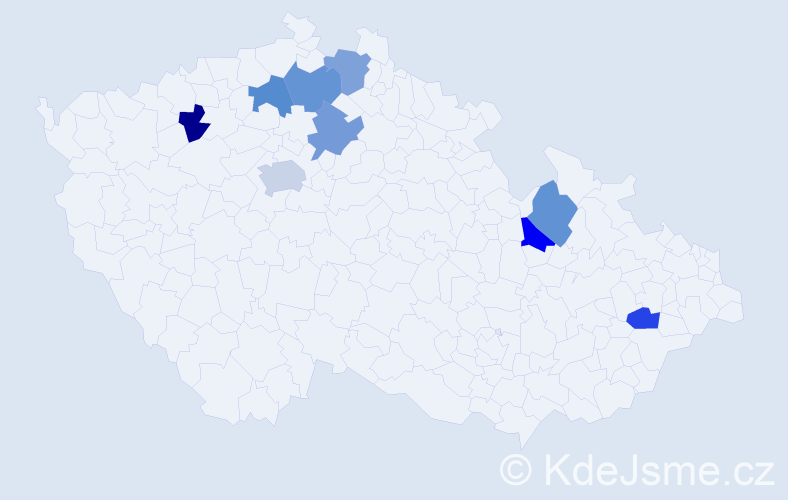 Jméno: 'Marek František', počet výskytů 10 v celé ČR