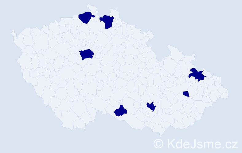 Jméno: 'Gaja', počet výskytů 7 v celé ČR
