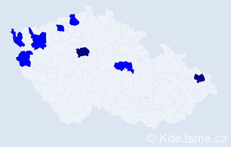 Jméno: 'Van Huynh', počet výskytů 11 v celé ČR