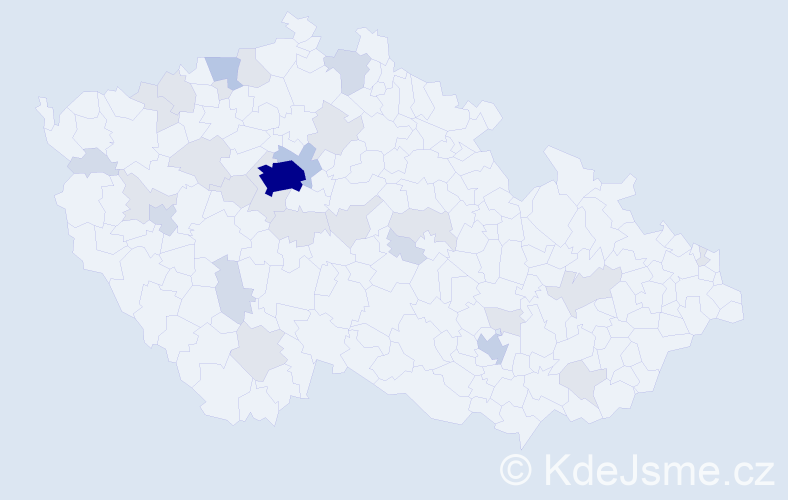 Jméno: 'Sofija', počet výskytů 72 v celé ČR