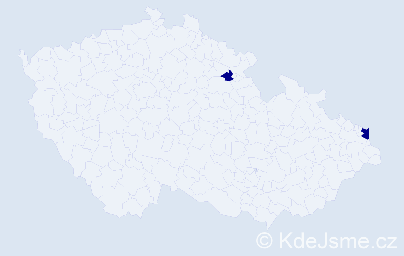 Jméno: 'Robert Wojciech', počet výskytů 2 v celé ČR