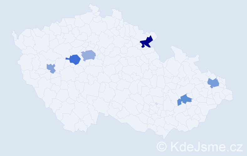 Jméno: 'Krasimir', počet výskytů 11 v celé ČR